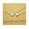 Baydurcan Dot Necklace Simple Pendant Chain Necklace with Message Card Gift Card (dot s) view 3
