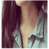 Baydurcan Dot Necklace Simple Pendant Chain Necklace with Message Card Gift Card (dot s) view 4