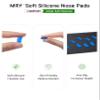 Mryok 2 Pair Replacement Nosepiece Nosepad for Oakley Commit Squared(SQ)/Commit Squared(SQ) Asian Fit/Flak 2.0 - Sky Blue & Black view 4