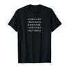 Aigo Funny Korean Word Pattern Art T-Shirt