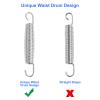40Pcs 5-1/2 Trampoline Spring Replacement, Stainless Steel Replacement Spring for Trampoline, High Tensile Silver Wire Springs Set with Durable T Hook Fit Skywalker JumpKing Upperbounce Skybound view 3