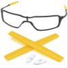 PapaViva Replacement Nose Pieces & Ear Socks Rubber Kits for Oakley Probation OO4041/Inmate Sunglass - Yellow view 1