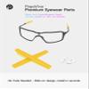PapaViva Replacement Nose Pieces & Ear Socks Rubber Kits for Oakley Probation OO4041/Inmate Sunglass - Yellow view 2