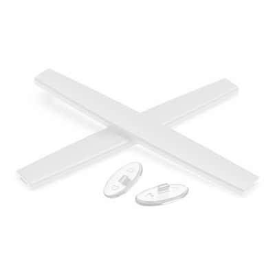 PapaViva Replacement Nose Pieces & Ear Socks Rubber Kits for Oakley Probation OO4041/Inmate Sunglass - White