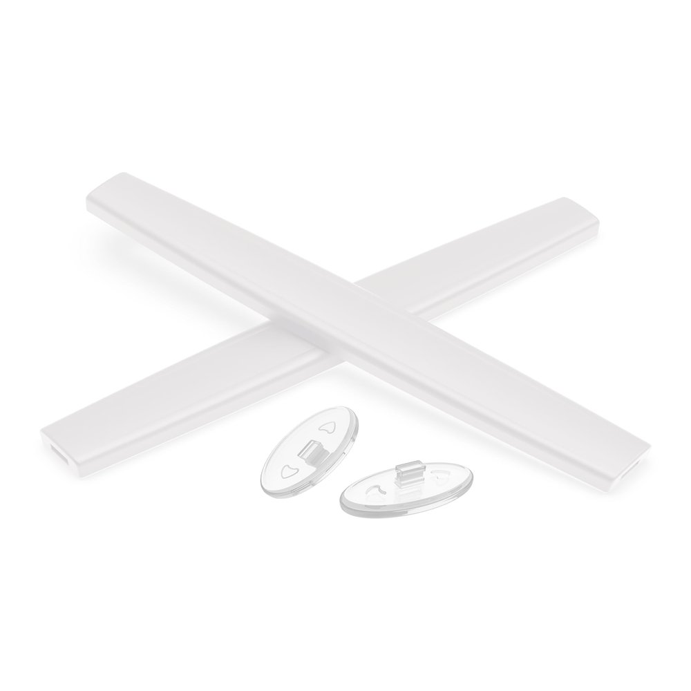 PapaViva Replacement Nose Pieces & Ear Socks Rubber Kits for Oakley Probation OO4041/Inmate Sunglass - White