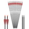 Archery Hunting Practice Arrows for Compound and Recurve Bow-26inch Target Arrows for Youth & Adults with Removable Tips(Pack of 12) view 2