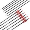 Archery Hunting Practice Arrows for Compound and Recurve Bow-26inch Target Arrows for Youth & Adults with Removable Tips(Pack of 12) view 3