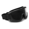 QWORK Outdoor Sports Military Airsoft Tactical Goggles with 3 Interchangable Lens for Riding, Black view 2