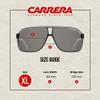 Carrera Grand Prix 2/S 07C5/M9 64MM Black Crystal/Grey Polarized Rectangular Sunglasses For Men For Women +BUNDLE with ACCESSORY EYEWEAR KIT view 4