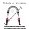Pull-Up Bars AGYH Portable Pull-up Bar, Multifunctional Spring Arm Strength Trainer, Safe and Non-Slip Home Sports Fitness Equipment, No Punching, Load 300kg, 65-115CM (Size : 85-115CM) view 2