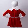 Yartina Girls Christmas Mrs Santa Claus Costume Kids Faux Fur Velvet Dress Dancewear Figure Ice Skating Outfits Red 14 view 4