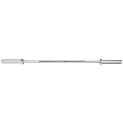 Olympic Weightlifting Barbell Bar 86" - Heavy-Duty Straight Bar for 2-inch Weight Plates - 330 lb. Weight Capacity