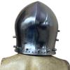 Medieval Bascinet Buhurt Helmet Made in 14 Gauge Steel ABS view 4
