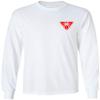 Koloa Surf Mens Triangulated Palm Logo Long Sleeve Tee-Tall-3XLT-White/red view 1