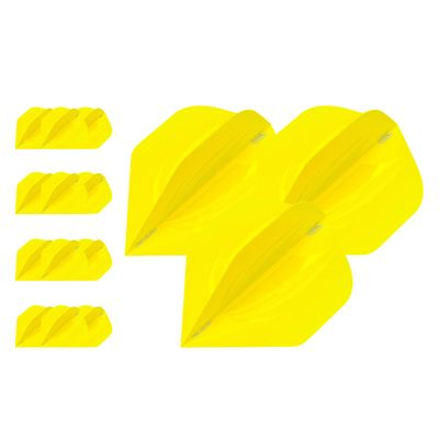 Target Darts 5 x Sets of ID Pro. Ultra Yellow No.2 Dart Flights - 15 in Total