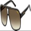 Carrera Grand Prix 2/S 0807/HA 64MM Black/Brown Gradient Rectangular Sunglasses For Men For Women +BUNDLE with ACCESSORY EYEWEAR KIT view 1