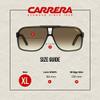 Carrera Grand Prix 2/S 0807/HA 64MM Black/Brown Gradient Rectangular Sunglasses For Men For Women +BUNDLE with ACCESSORY EYEWEAR KIT view 4