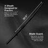 E-BOGU Polypropylene Wooden Style Black Sword with Black Saya Scabbard (38.5" Mokume) view 3