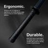 E-BOGU Polypropylene Wooden Style Black Sword with Black Saya Scabbard (38.5" Mokume) view 4