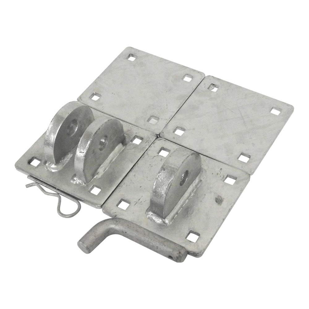 Extreme Max 3005.5588 Heavy-Duty Floating Dock Galvanized Link Connector Kit - Includes Two Complete Hinge Sets to Connect Two Floating Dock Sections