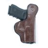 Maxx Carry Inside The Waistband Leather Holster for Ruger SR45. IWB Holster with Clip Conceal Carry. Brown Left Hand. view 2