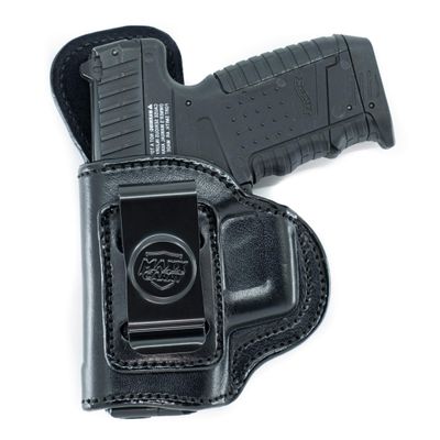 Maxx Carry Inside The Waistband Leather Holster for Walther PPQ. IWB Holster with Clip Conceal Carry. Black Left Hand.