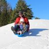 Flexible Flyer Winter Lightning Snow Sleds for Kids and Adults (3-Pack) - 48 Inch Toboggan Style Plastic Sled with Hard Bottom for Fast, Smooth Rides - 1 or 2 Riders (Blue, Green, Orange) view 2