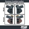 Maxx Carry Inside The Waistband Leather Holster for Walther P99. IWB Holster with Clip Conceal Carry. Brown Right Hand. view 4