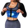 DYUAI Sauna Shirt for Women Sauna Suit for Women Waist Trainer Sauna Sweat Vest Workout Body Shaper Long Sleeve(6003-01-M) view 1