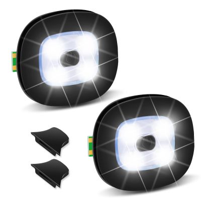 TAGVO LED Light for Knit Beanie Hat, Lighting and Flashing Alarm Modes, Hands Free Flashlight Headlamp