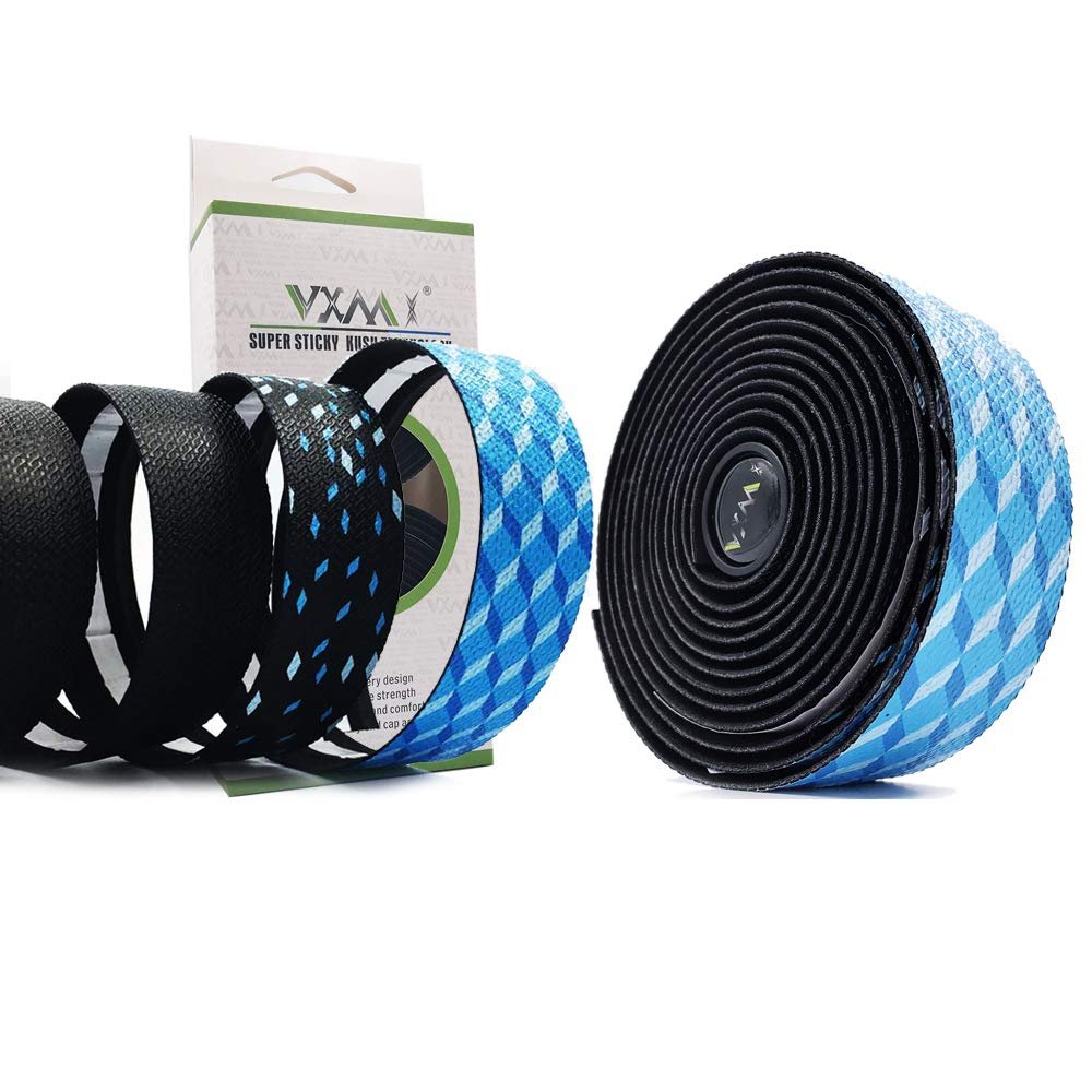 VXM Bicycle Handlebar Tape Star Fade Race Bike Bar Tape Cycling Road Bike Waterproof EVA Tape Wrap (Blue)