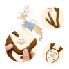 MR.FOAM Reindeer Antlers Headband, Festive Adult Deer Antler Headpiece for Halloween, Christmas, and Easter Party (brown) view 3