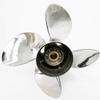 Flish Propeller OEM Stainless Steel 3-4 Blades Outboard Propeller fit Honda Engines 75-130HP,15 Tooth Spline, RH (13 X 19 (LH,4 Blades)) view 2