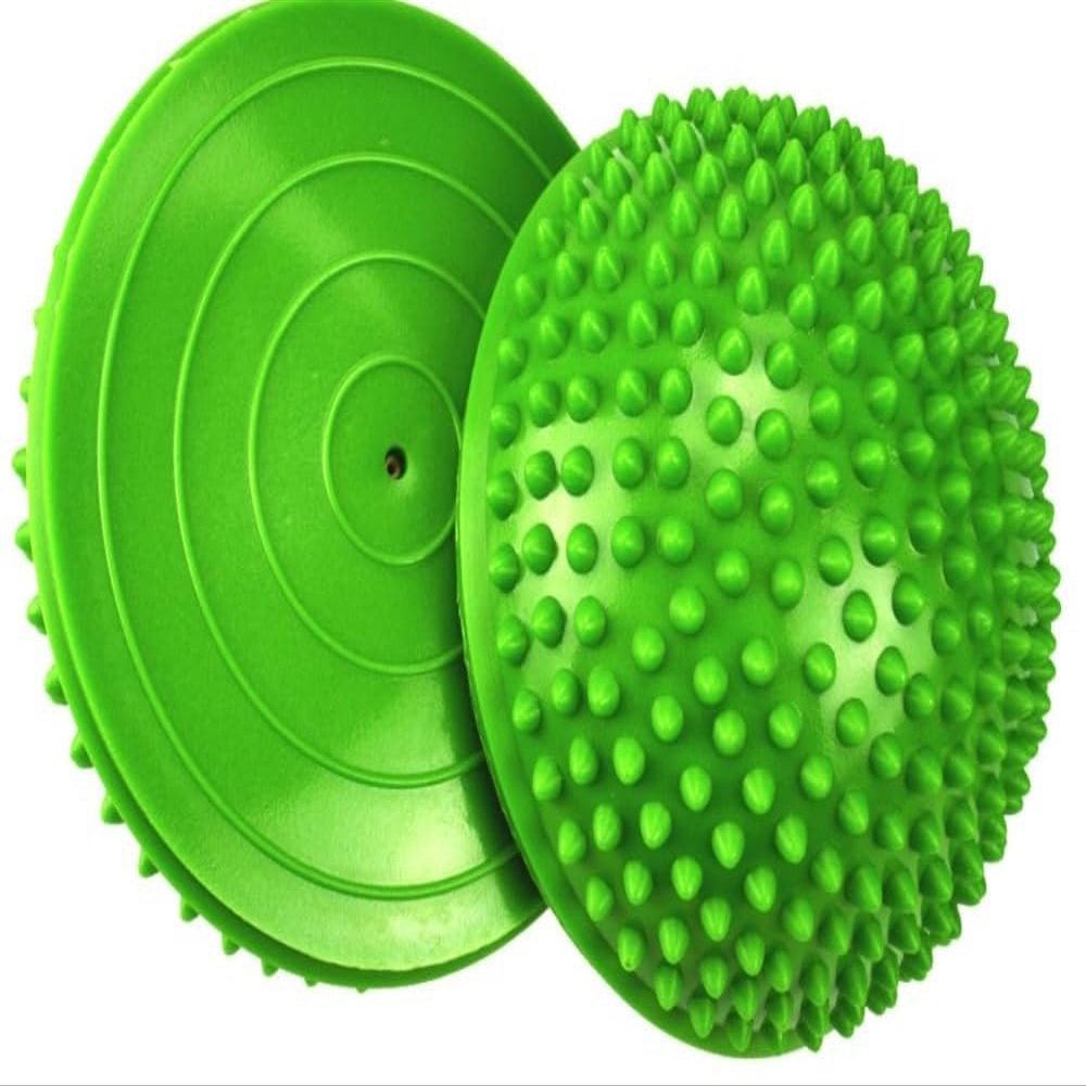 2PCS Hedgehog Balance Pods, Pimples Pilates Ball, Half Spiky Fitness Domes for Kids Adults Sports, Foot Massage, Stability Training, Muscle Balancing Therapy, Motor Skills Yoga Gymnastics Exercise