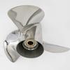 Flish Propeller OEM Stainless Steel 3-4 Blades Outboard Propeller fit Honda Engines 75-130HP,15 Tooth Spline, RH (13 7/8 x 17) view 2
