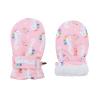 Lined Fleece Toddler Mittens Kids Winter Warm Gloves Child Ski Gloves Waterproof Snow Baby Mitten for Boys Girls Pink S view 1