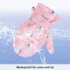 Lined Fleece Toddler Mittens Kids Winter Warm Gloves Child Ski Gloves Waterproof Snow Baby Mitten for Boys Girls Pink S view 4