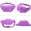 Afreter Fanny Pack Waterproof Waist Bag Pack Men Women Hip Bum Bag With Water Bottle Holder Adjustable Strap Suitable For Outdoors Workout Traveling Hiking Cycling Dog Walking Pouch Bag(Purple) view 4