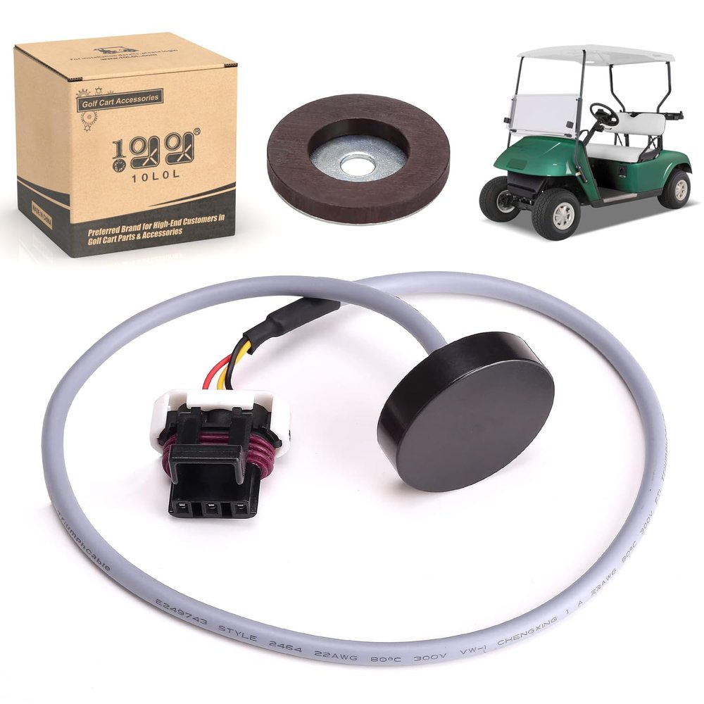 10L0L Golf Cart EZGO Speed Sensor with Speed Sensor Magnet for 48V EZGO TXT Electric Motors OEM# 73328G01, 620422