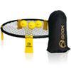 GOOX Outdoor Beach Ball Games with Carrying Bag, 3 Balls, Net and Strip Light (ONLY for Light Up Set)- Roundnet Game Set for Family - Played Outdoors, Indoors, Beach, Lawn, Yard and Park view 1