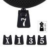 Andux 4pcs/Pack Mesh Golf 460cc Driver Fairway Wood Club Head Covers with Interchangeable No. Tags Black view 3