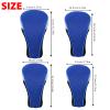 Andux 4pcs/Pack Mesh Golf 460cc Driver Fairway Wood Club Head Covers with Interchangeable No. Tags Blue view 2