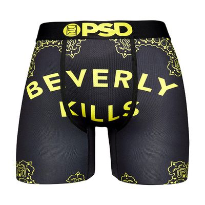 PSD Men's Beverly Kills Boxer Brief Underwear,X-Large,Black