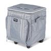 Igloo 40 Can Large Portable Insulated Soft Cooler with Rolling Wheels, Gray view 2