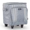 Igloo 40 Can Large Portable Insulated Soft Cooler with Rolling Wheels, Gray view 3