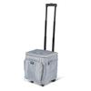 Igloo 40 Can Large Portable Insulated Soft Cooler with Rolling Wheels, Gray view 4
