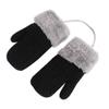 Toddler Baby Knitted Winter Gloves Kids Boys Girls Thick Fleece Lined Cable Mitten Wool Warm Knit Snow Ski Glove Children Mittens with String Outdoor Cold Weather Thermal Gloves Age 1-4Y view 4