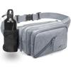 Afreter Fanny Pack Waterproof Waist Bag Pack Men Women Hip Bum Bag With Water Bottle Holder Adjustable Strap Suitable For Outdoors Workout Traveling Hiking Cycling Dog Walking Pouch Bag(Grey) view 1