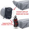 Afreter Fanny Pack Waterproof Waist Bag Pack Men Women Hip Bum Bag With Water Bottle Holder Adjustable Strap Suitable For Outdoors Workout Traveling Hiking Cycling Dog Walking Pouch Bag(Grey) view 2