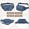 Afreter Fanny Pack Waterproof Waist Bag Pack Men Women Hip Bum Bag With Water Bottle Holder Adjustable Strap Suitable For Outdoors Workout Traveling Hiking Cycling Dog Walking Pouch Bag(Blue) view 4